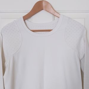 White long sleeve top
